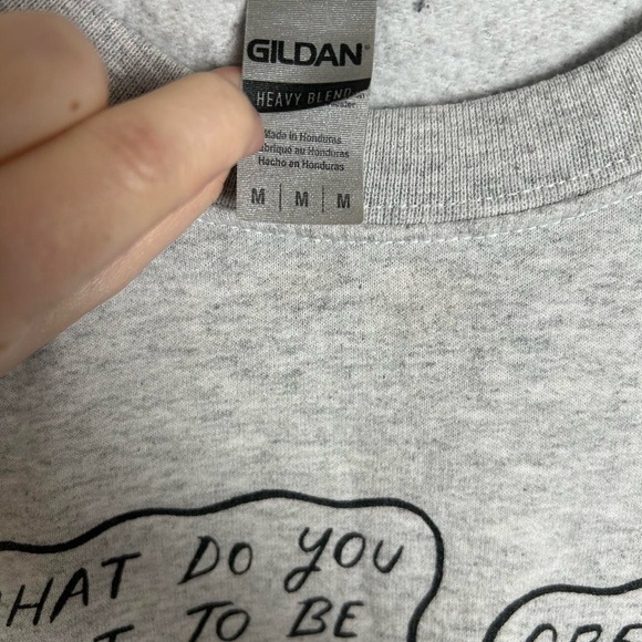 Grey Dark Humor Alt Graphic Crewneck - Picture 5 of 5